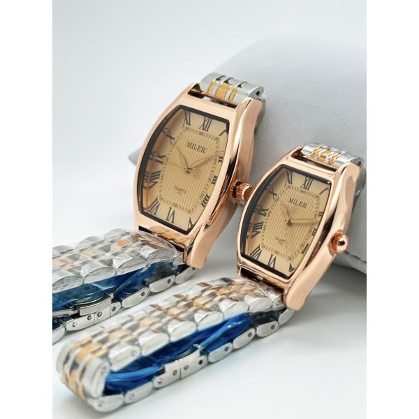 Водостойкие роскошные паральные часы Светящиеся кварцевые часы из нержавеющей стали