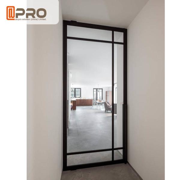 Energy Efficient Aluminum Pivot Doors Swing Open Style With Tempered Glass Glass Door Pivot Hinge door pivot hinge