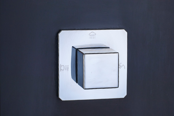 Black Stainless Steel Wall Mount Shower Panel Hydromassage Design ROVATE