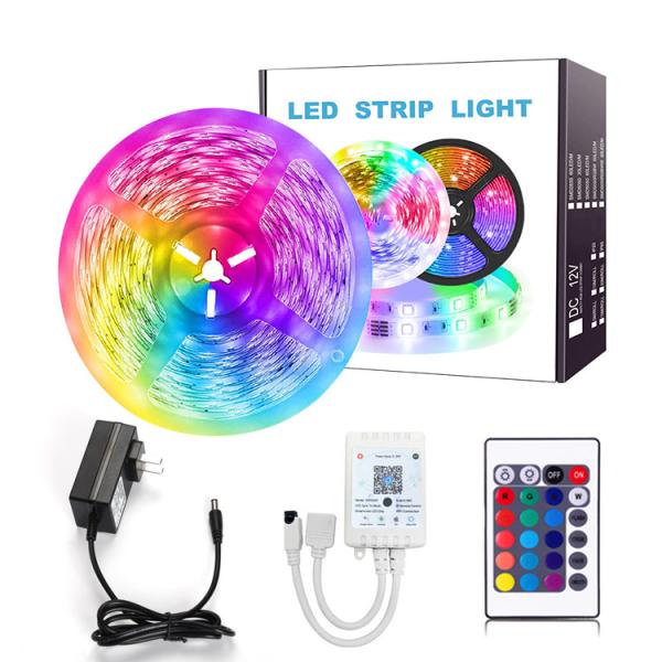 16.4ft Tuya Smart App Led Strip IP65 Smart WiFi LED Light Waterproof