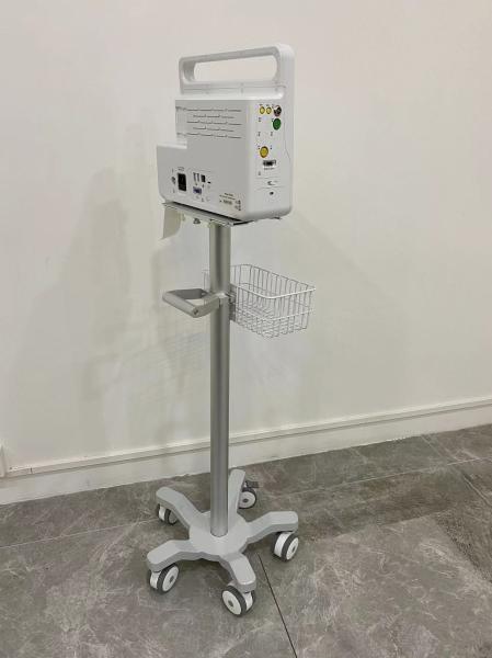 Trole de alumínio do monitor paciente de Matieral da aviação veterinária com as rodas silenciosas de 3 polegadas