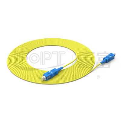 Corde de correction optique de fibre de Sc avec la botte/matériel courts de Bent Boot OFNR OFNP