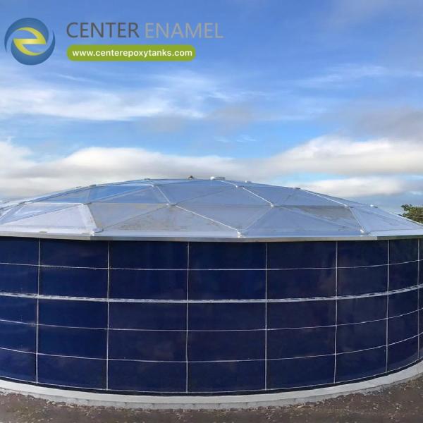 Cúpula geodésica de aluminio para techos de tanques de almacenamiento de aguas residuales: Contiene residuos y controla olores