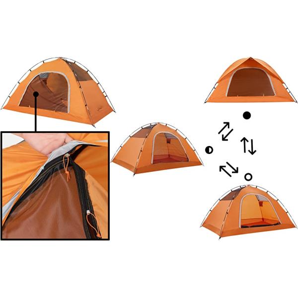 Camping Tent for 2 Person, 4 Person, 6 Person - Waterproof Two Person Tents for Camping, Easy Up Tent for Family