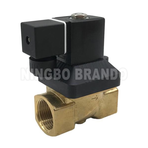 16 bar 2 Way NC Brass Solenoid Valve For Water Air Gas 3/8'' to 2'' 24V 110V 220V