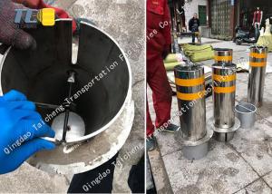 High Strength Removable Bollard Post Outdoor Street Security Bollard Sliver
