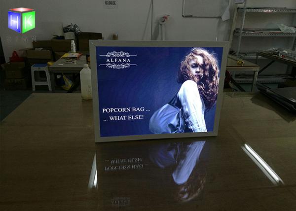 Snap Aluminum Slim Outdoor Led Light Box Sign For Advertising , Eco Friendly