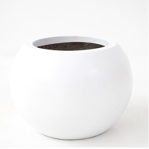 OEM Artificial Flower Pot Nordic Fiberglass Stainless Art Furnishings