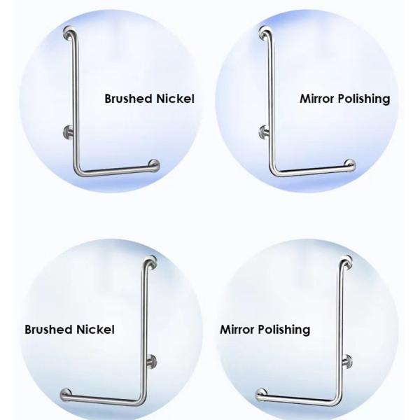 Wall Mount L Shape Stainless Steel Grab Bar Multifunctional For Balcony Corridor