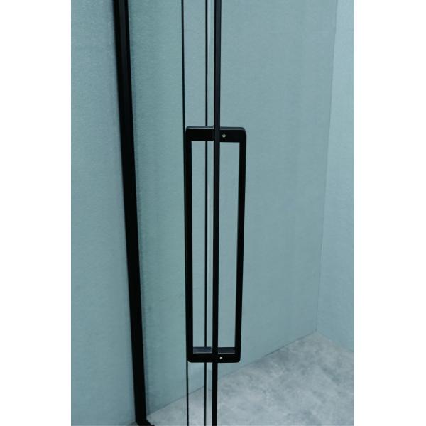 Affordable Black SS Frame Shower Enclosures With Tempered Glass For Modern