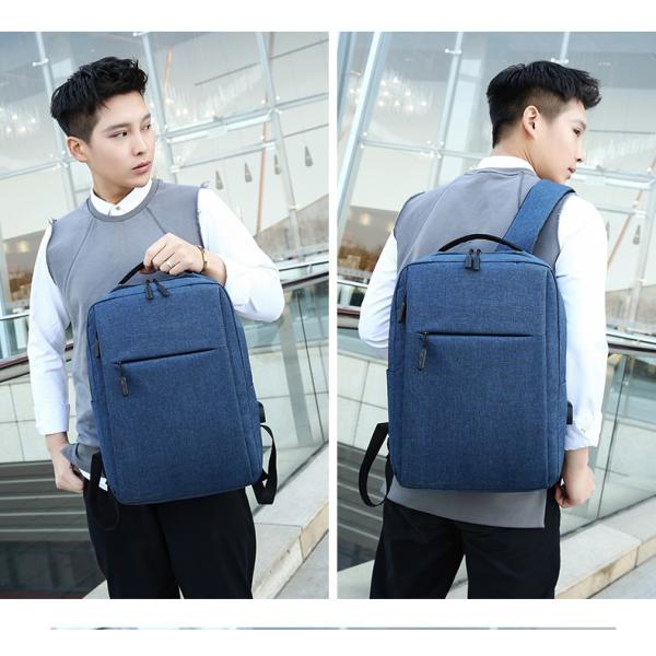 Custom Logo Fashion Style Travel School College Bag Smart USB Laptop Bag for Computer