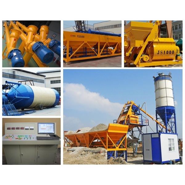 PLD1600 Aggregate Concrete Batching Machine Simple Small HZS50 Concrete Mixing Plant