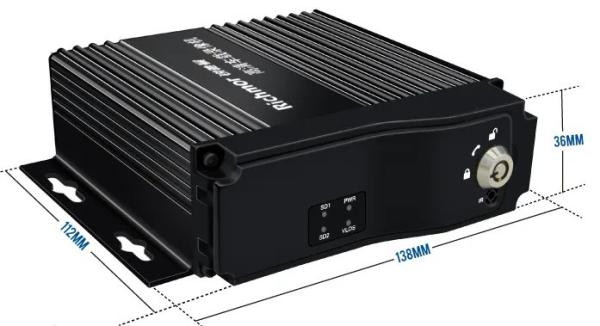 AHD HDD Mobile DVR For Car 4CH With GPS WIFI G-Sensor RS485 RS232 RJ45 1080p Record 256GB X 2 Storage