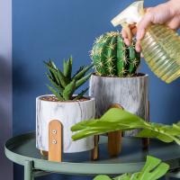 Os plantadores redondos de Mini Plant Pots Cement Pot dos potenciômetros de flor marmoreiam vasos de flores Tabletop dos potenciômetros das plantas carnudas