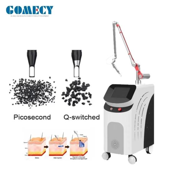 Médical CE 1064nm 532nm 755nm Picosecond Laser Machine pour le retrait de tatouage Retrait de pigment