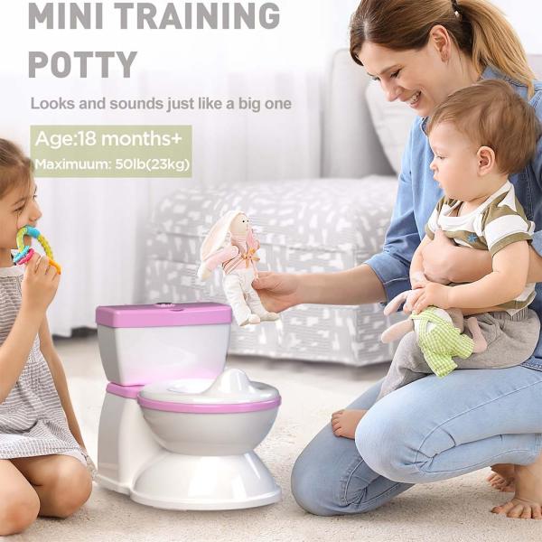 Blue Pink White Kids Potty Toilet Trainer with Custom Logo Acceptance and Eco Friendly Design