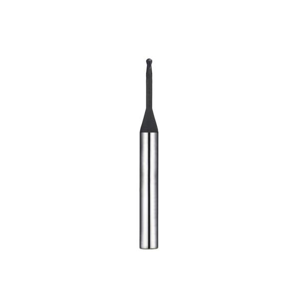 Ball Nose Solid Carbide Milling Cutter 2.5mm Micro Diameter
