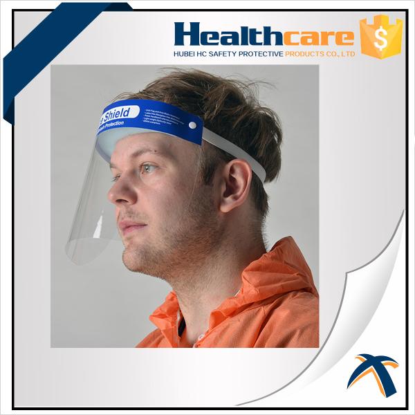 Hospital Protection Disposable Full Face Shields , Safety Medical Face Shield Visor