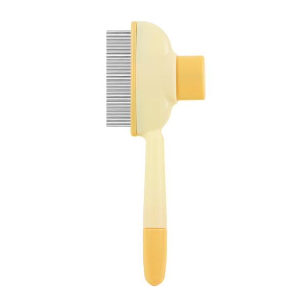Pet Hair Removal Comb Flea Comb Self-cleaning With Release Button Easy Grooming For Cats Dogs.