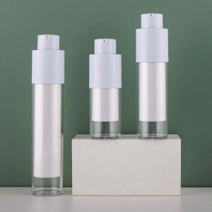 Plastic Empty Airless Pump Bottles 30ml Cylindrical Configuration