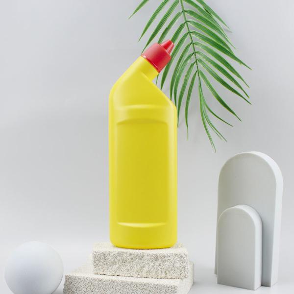 Customize Color Print 500ml Yellow Detergent Plastic HDPE Chemical Screw Cap