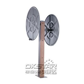 fitness equipment for elderly wood fitness equipment park exercise wheel for old people