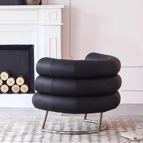 Executive Leather  Leisure Lazy Sofa Chair Business Style Aesthetic With Armrest