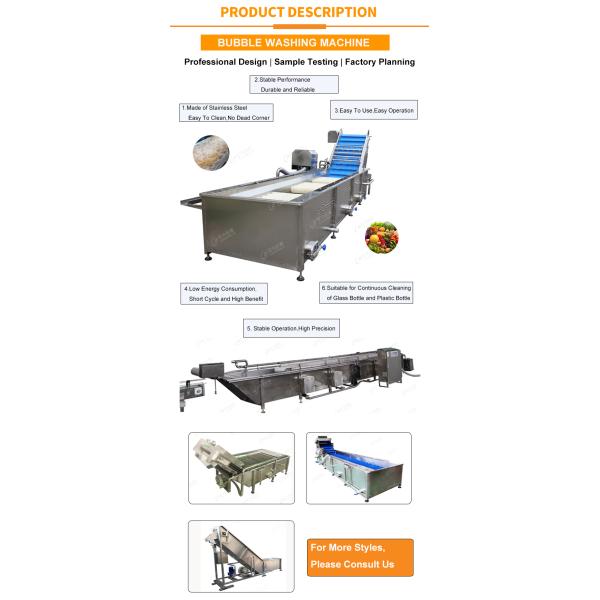 380В линия для мытья овощей и зеленый перец Чили очистительная машина