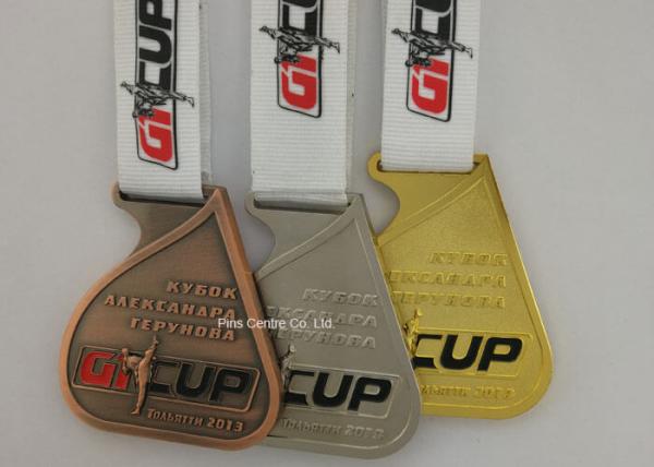 Boxing Or Running Sports Custom Diecast Medals Zinc Alloy Material