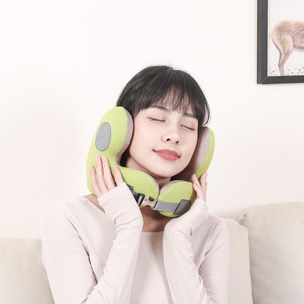 Memory Foam Neck Pillow with Bluetooth Music Function and Celebrities Pattern Design