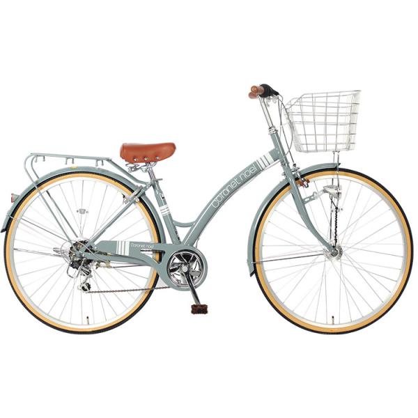 Женский велосипед из алюминиевого сплава 26 дюймов с корзиной и ремнями