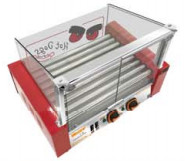 Advanced Fruit Processing Machine with 660*490*540mm Size and 9 Rollers Hot Dog Grill