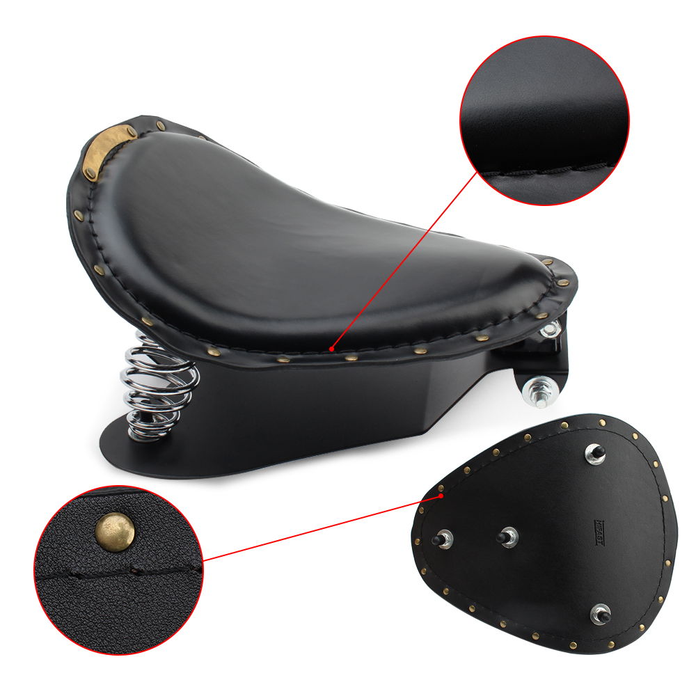 Motorcycle Universal Black Brown Driver Solo Seat Spring Bracket Mounting Kit Solo Driver Sportster Seat Bobber Single Seat