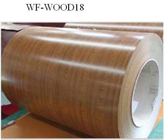 Wood Patterned Painted Aluminum Coil Fire Resistance DX5ID Grade