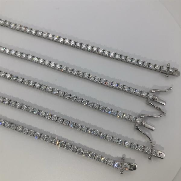 Homens da colar do OEM Moissanite Diamond Tennis Necklace Claw Setting Moissanite nos EUA