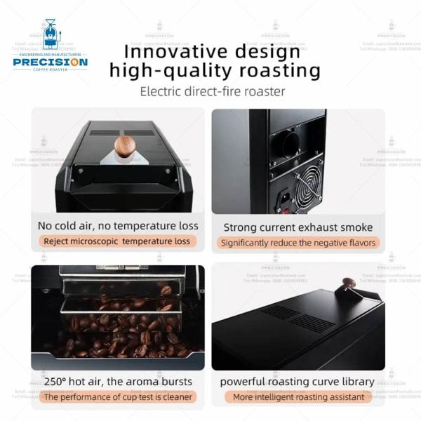 Smart Small Coffee House Roasters Electric Heating Mini Coffee Roaster Machine