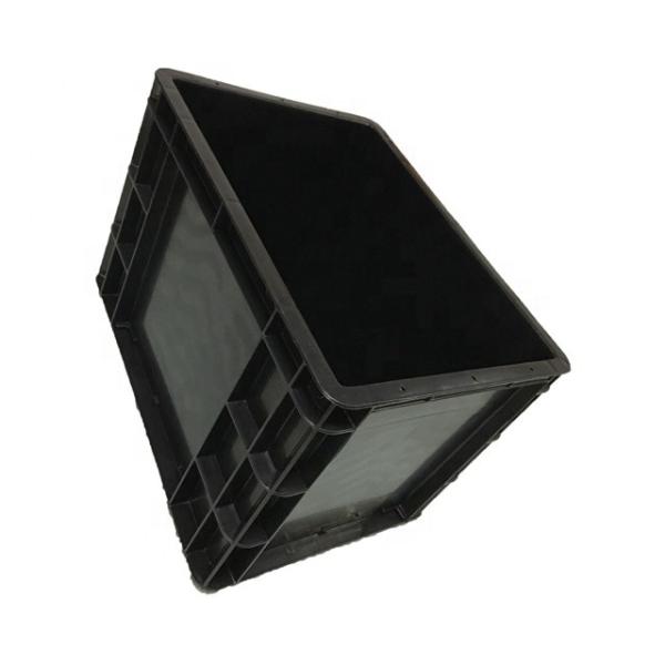 Black Antistatic ESD Corrugated Plastic Box Non Toxic With Lid