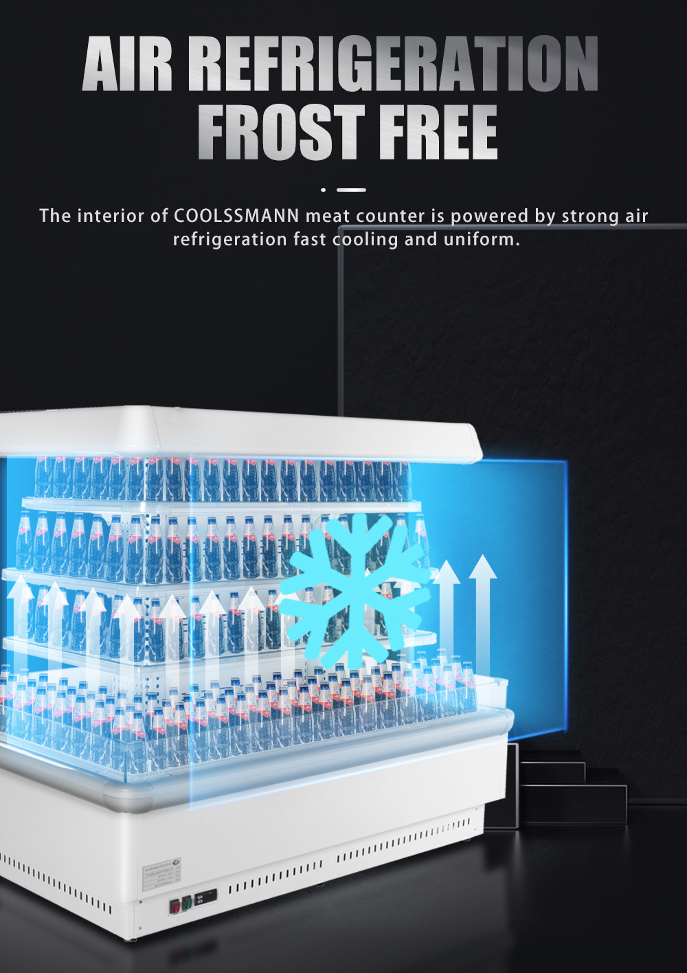 Мини половинным случай напитка Multideck охладителя дисплея еды высоты Refrigerated шкафом