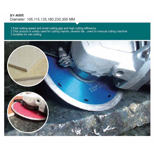 coupe humide Diamond Blade Saw Diamond Blade en céramique de 105mm - de 300mm