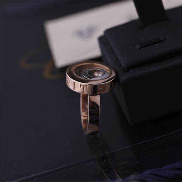 China Jewelry Factory Made Chopard HAPPY SPIRIT RING in 18K ROSE GOLD and WHITE GOLD with DIAMOND
