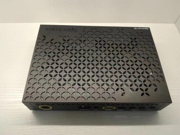 Sleek Black Plastic Injection Set Top Box Moulded Plastic Parts High Durability