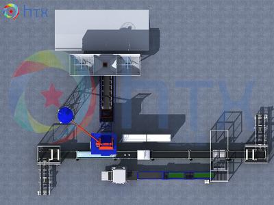 Precast Concrete Wall Panel Production Line Mixture Vibration 220V