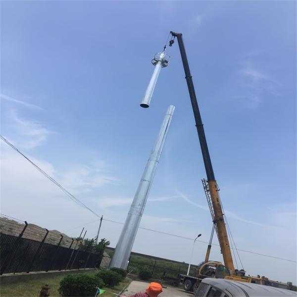 Antenna Telecommunications Monopole Tower 5-80M ASTM A123/ ISO 1461 Galvanization Standard
