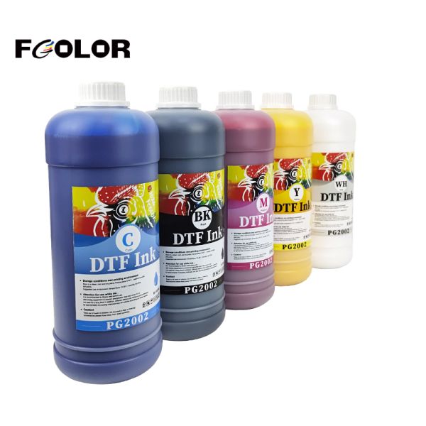 FCOLOR DTF Ink New PET Heat Transfer Film Pigment Dtf Ink for Epson DX5 XP600 L1800 L805 8550 DTG Textile Printer