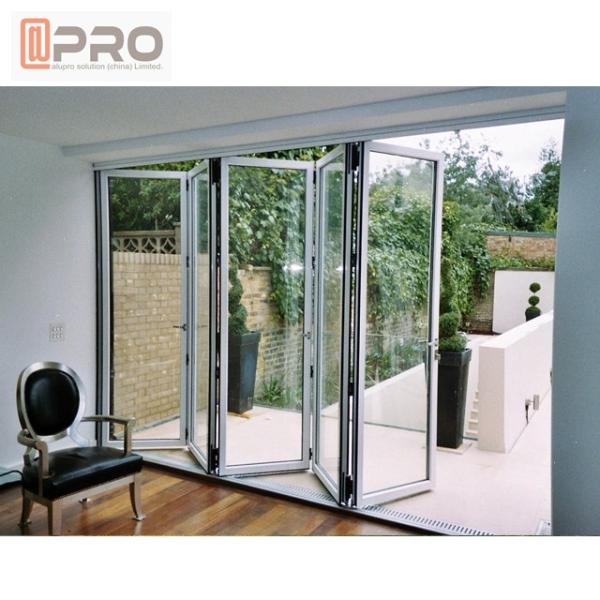O pó revestiu a PORTA de DOBRADURA DE VIDRO de dobramento antienvelhecimento do HARDWARE da PORTA de DOBRADURA das portas de painel das portas Bifold de alumínio
