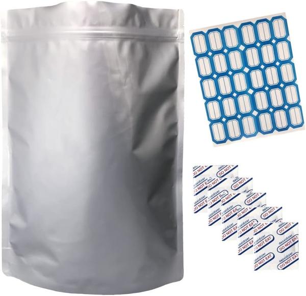 Resealable Smell Proof Aluminum Foil Heavy Duty Mylar Bags Food Storage Bags Mylar 5 Mil Thick Large Mylar Bags