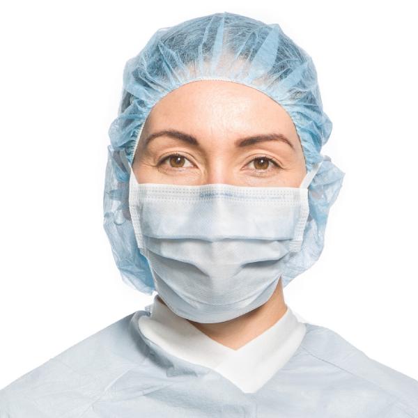 Type IIR 95% Min BFE Tie On 3 Ply Surgical Mask
