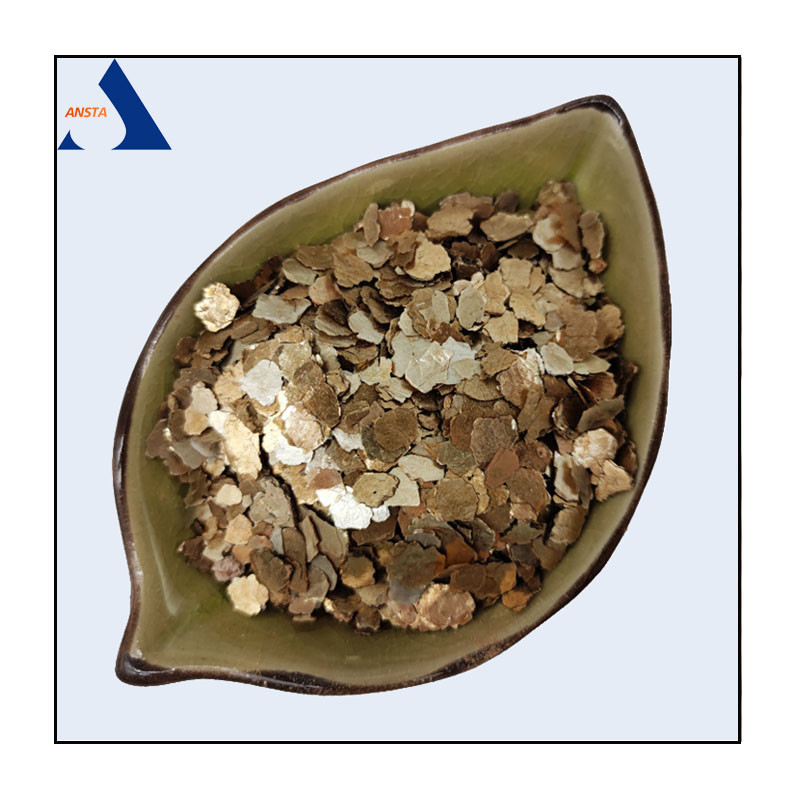 Golden Mica Flakes Calcined Gold Mica Flakes