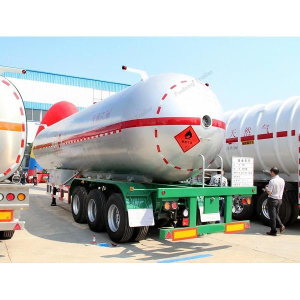 56.7 CBM LPG Fuel Tanker Semi Trailer With ABS Brake System 2 / 3 / 4 Axles