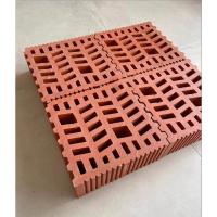Decoração de edifícios ladrilhos de terracota decorativos ocos blocos de brisa de barro vermelho para parede